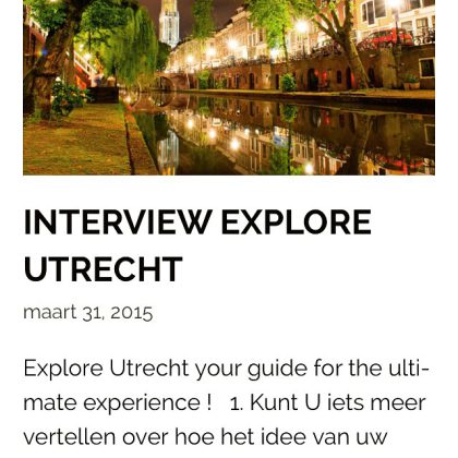 f e a t u r e / You can find out some more about me on the website @restaurantervaring. The also feature restaurants in Utrecht.